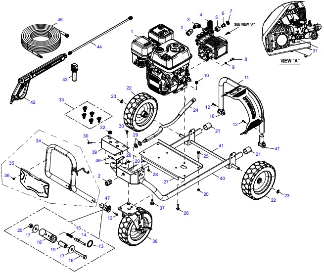 generac 0088700 Power Washer repair Parts
